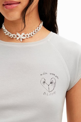 T-shirt regular - Gris clair