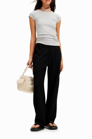 T-shirt regular - Gris clair