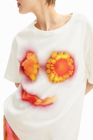 T-shirt oversize - Blanc