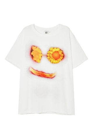 T-shirt oversize - Blanc