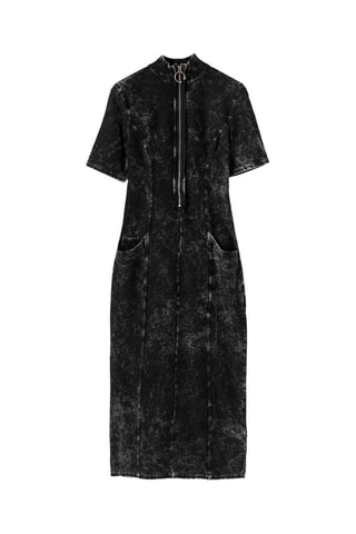 Robe droite - Noir chiné