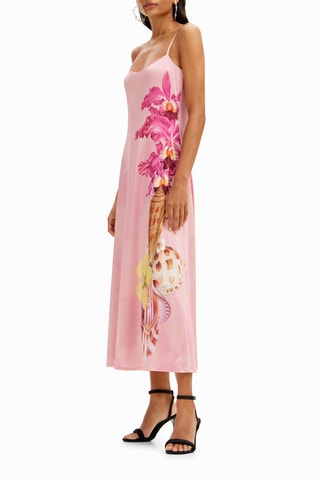 Robe midi - Rose