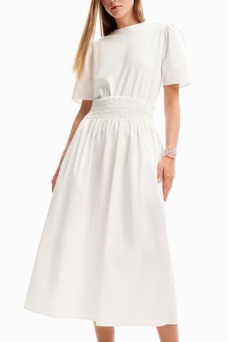 Robe midi - Blanc