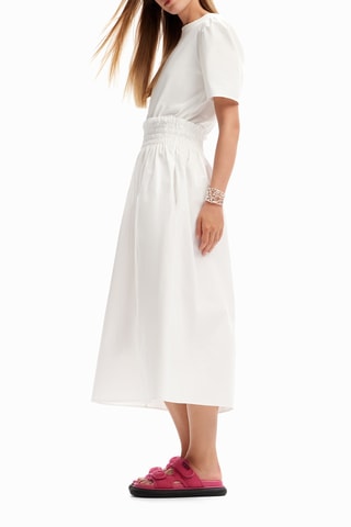 Robe midi - Blanc