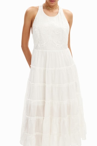 Robe midi - Blanc