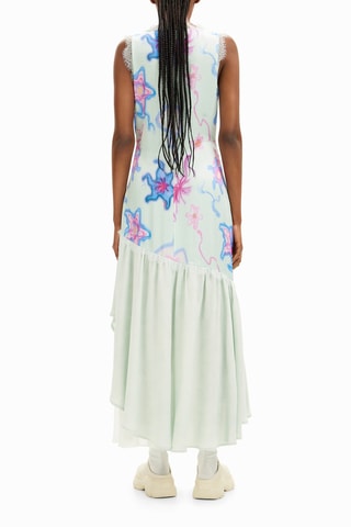 Robe midi - Vert pâle