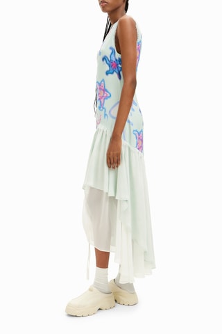 Robe midi - Vert pâle