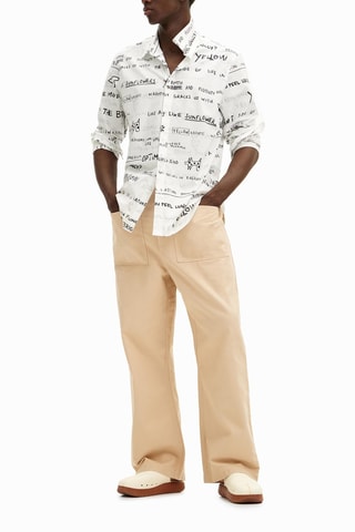 Chemise regular - Blanc