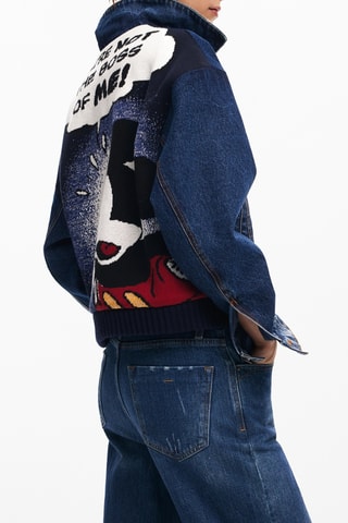 Blouson en jean regular Mickey Disney - Bleu