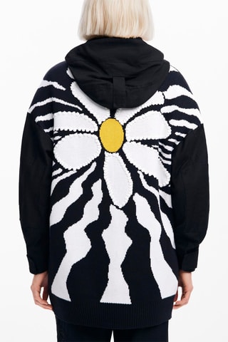 Parka regular à capuche - Noir