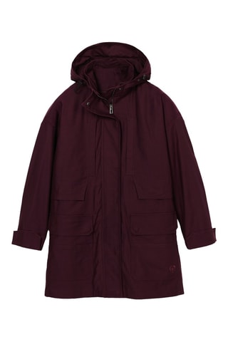 Veste regular à capuche - Bordeaux