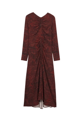 Robe midi - Rouge brique