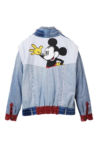 Veste oversize en jean Mickey Disney - Bleu