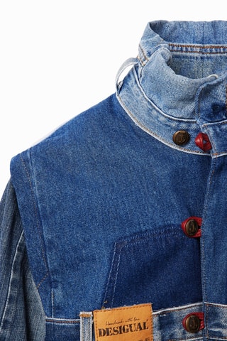 Veste oversize en jean Mickey Disney - Bleu