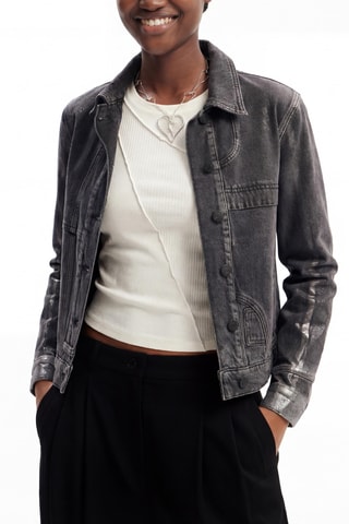 Veste en jean - Gris
