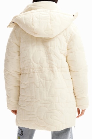 Doudoune à capuche - Ecru