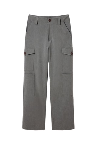 Pantalon cargo - Gris clair