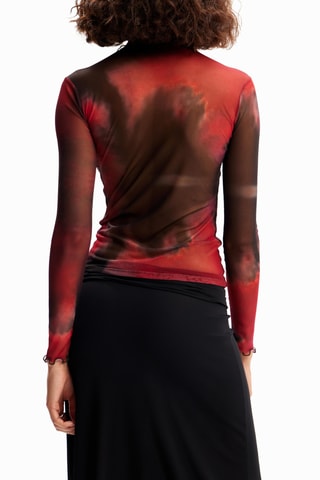 Top tie and dye - Rouge et noir