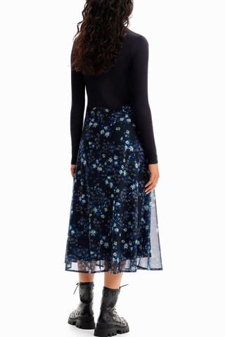 Robe trompe-l’œil - Bleu