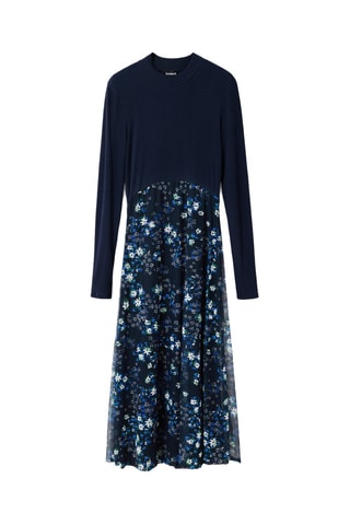 Robe trompe-l’œil - Bleu