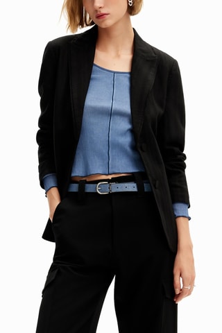 Ceinture en jean - Bleu