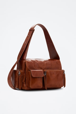 Sac porté épaule en cuir - Camel