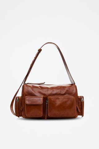 Sac porté épaule en cuir - Camel