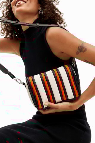 Sac bandoulière - Ecru et noir