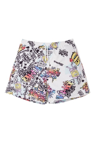 Short Bob l’éponge - Blanc