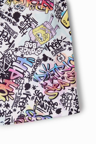 Short Bob l’éponge - Blanc