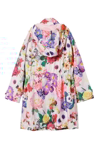 Parka à capuche - Blanc et vert