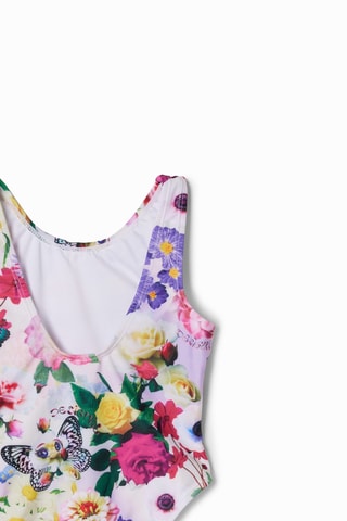 Maillot 1 pièce - Blanc et vert