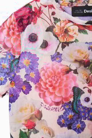 T-shirt - Blanc et rose