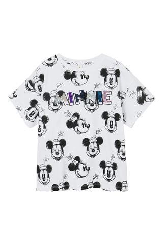 T-shirt Minnie Disney - Blanc