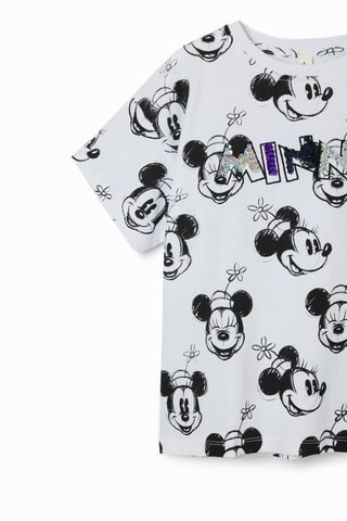 T-shirt Minnie Disney - Blanc