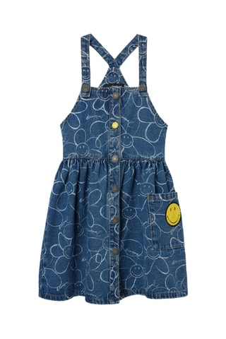 Robe-salopette en jean - Bleu