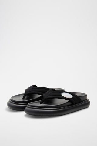 Tongs plateformes - Noir