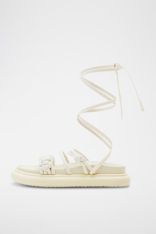 Spartiates plateformes - Ecru
