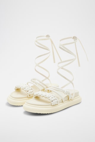 Spartiates plateformes - Ecru