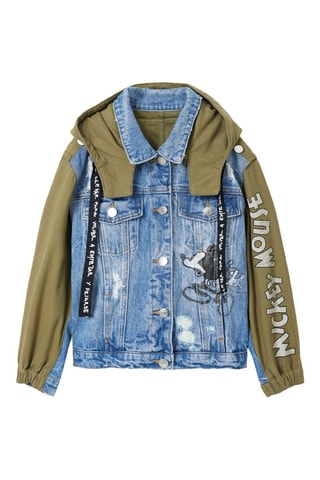 Veste en jean Mickey Disney - Kaki