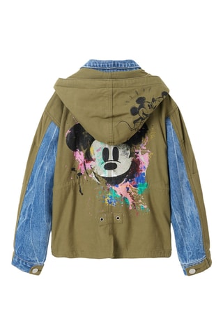 Veste en jean Mickey Disney - Kaki