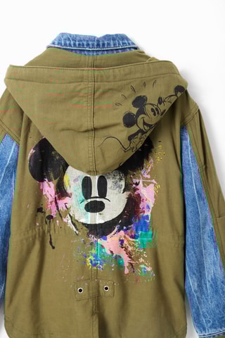 Veste en jean Mickey Disney - Kaki