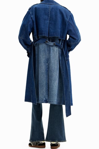 Trench en jean - Bleu foncé