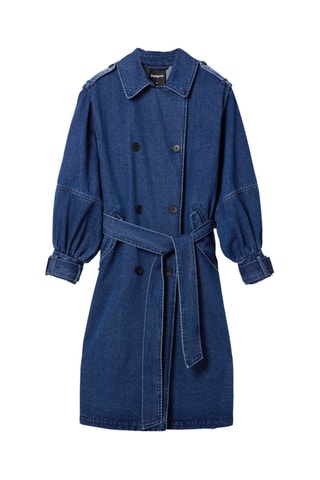 Trench en jean - Bleu foncé