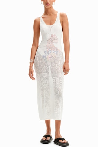 Robe fourreau - Blanc