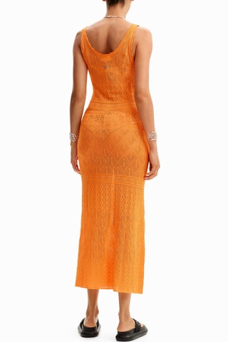 Robe fourreau - Orange