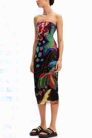 Robe bustier - Gris foncé