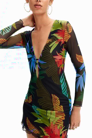 Robe fourreau - Bleu marine