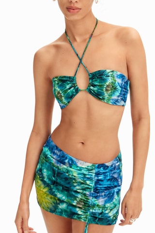 Jupe droite de plage - Vert foncé