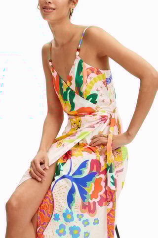 Robe portefeuille - Blanc